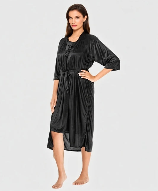 Jersey Silk 2pcs Gown Set