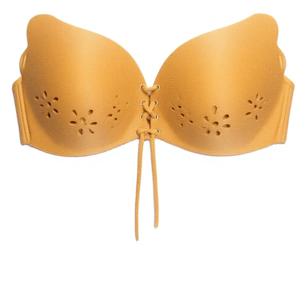 Flower Style Strapless Silicone Bra