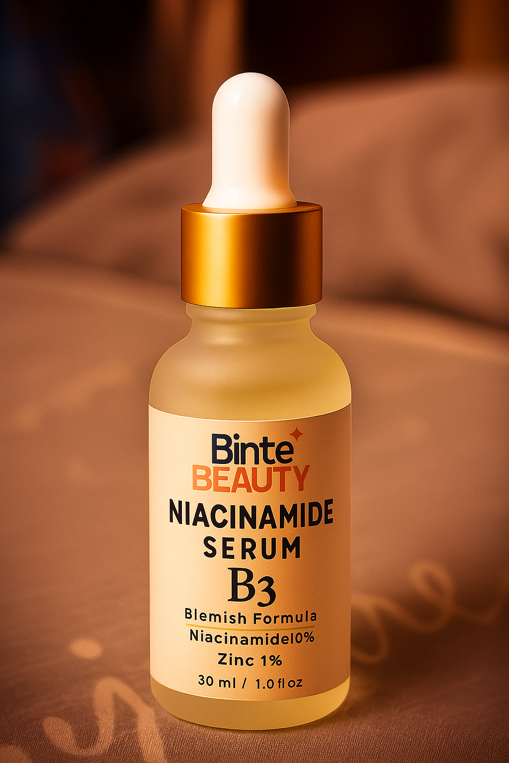 Binte Beauty Niacinamide B3 Serum – 10% Niacinamide + 1% Zinc | Blemish & Pore Care Formula | 30ml