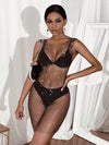 Rhinestone Sheer Top