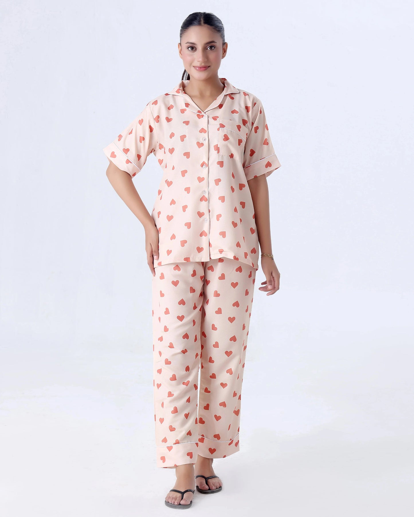 Summer Pajama Suit - Love Hearts