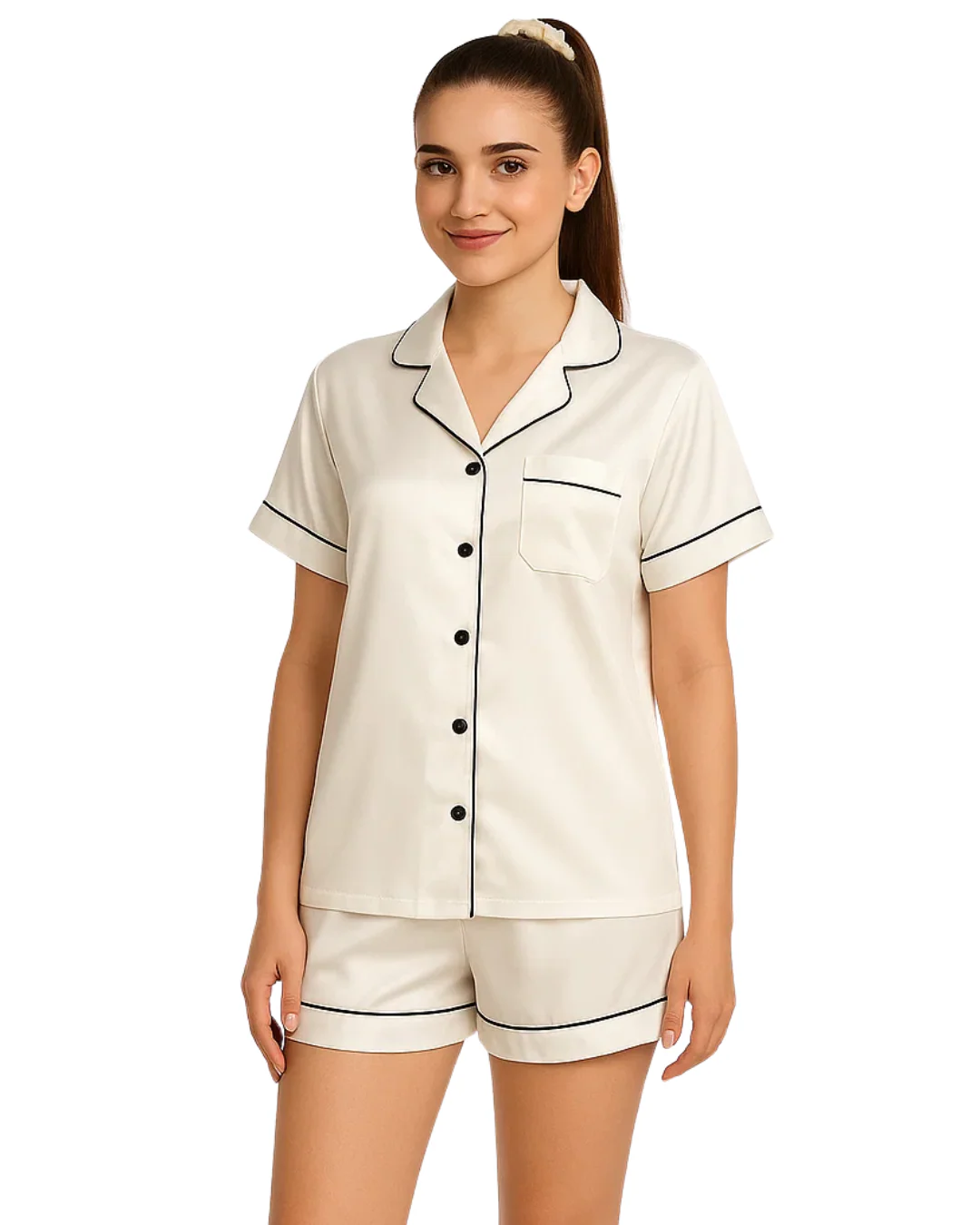 Catnight Silk Night Suit – Smooth Weave