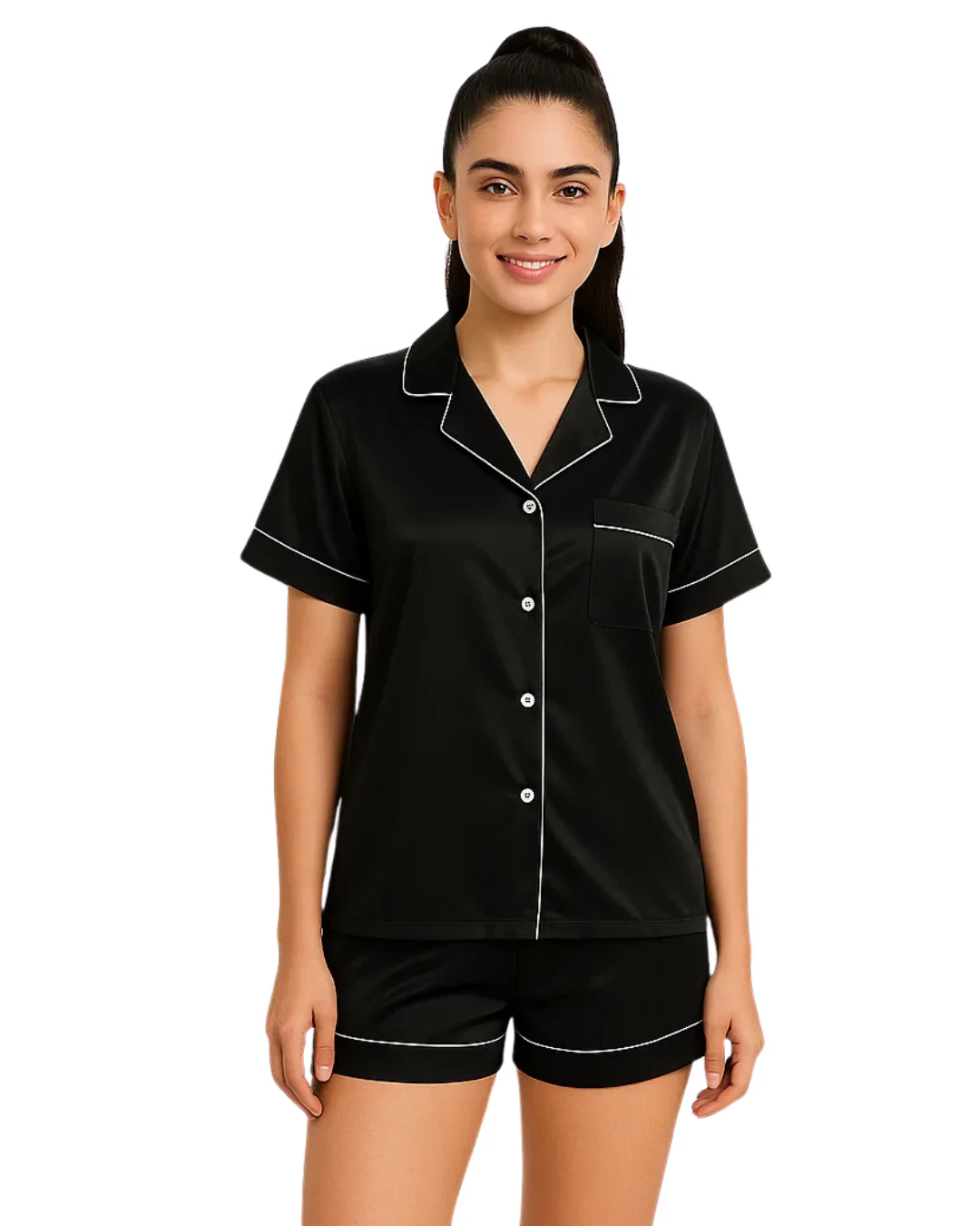 Catnight Silk Night Suit – Smooth Weave