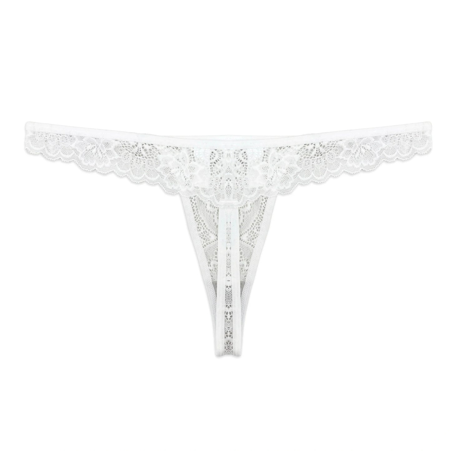 Thong Panty - White Sheer