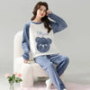 Blue Blush Fleece Pajama Suit