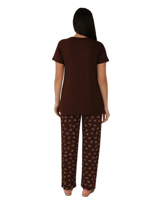 Cotton PJ Set - Cocoa Whisper