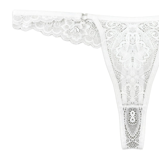 Thong Panty - White Sheer