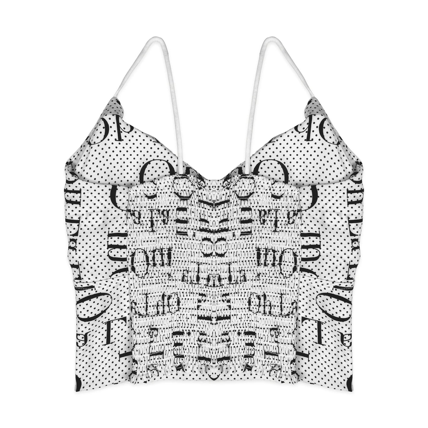 Bralette - Dots Strappy White