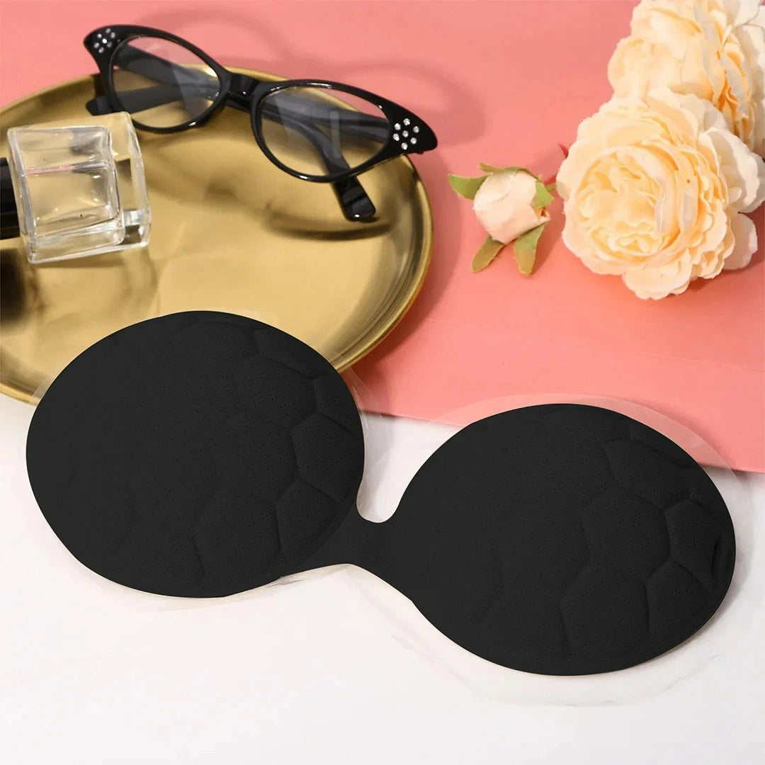 Round Textured Strapless Silicone Bra