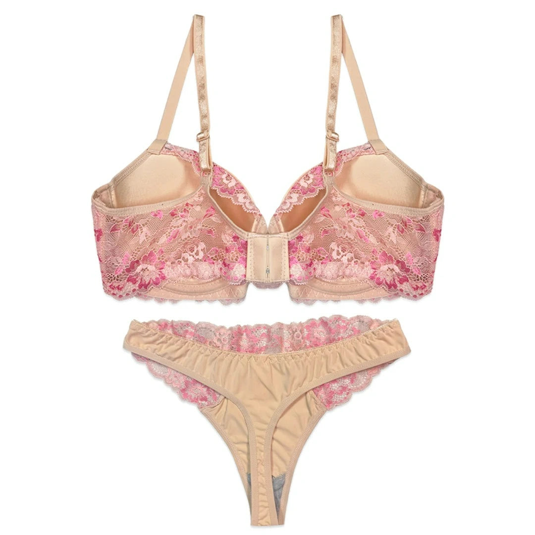 Bra Set - Nude Bloom