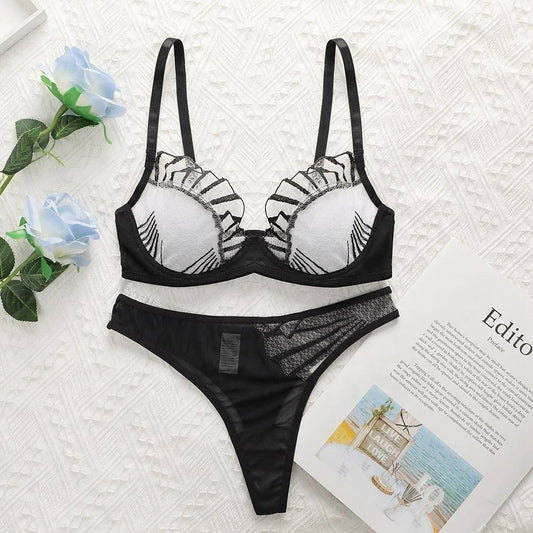 Seashell Non Padded Bra and Panty Set
