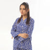 Mat Daisy Linen Pajama Suit with Scrunchie
