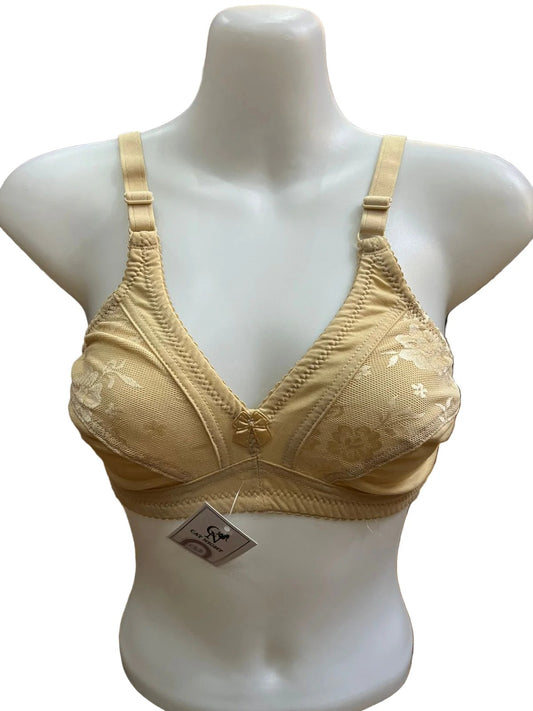 Full Coverage Non-Padded, Non-Wired Pure Cotton Bra – Comfort & Support