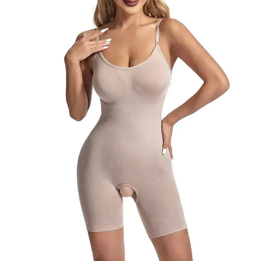 Full Body Snatched Open Crotch Body Shaper