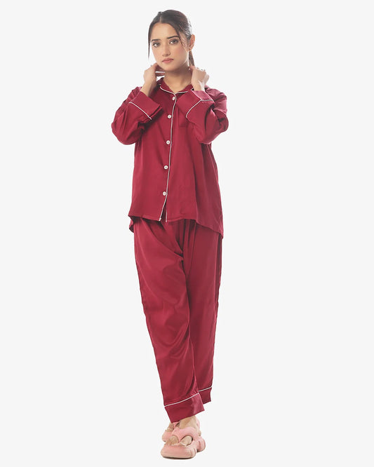 Catnight Silk Night Suit – Smooth Weave