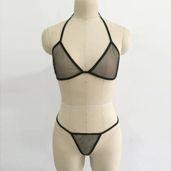Mesh Nightgown set