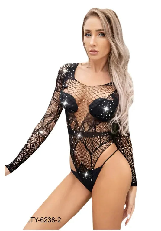 Half Body Stocking - Lace Ember