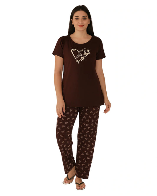Cotton PJ Set - Cocoa Whisper