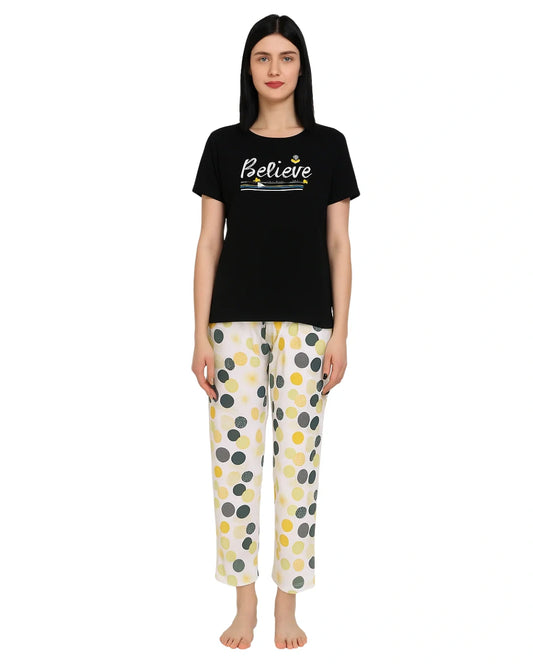 Cotton PJ Set - Dot Glow