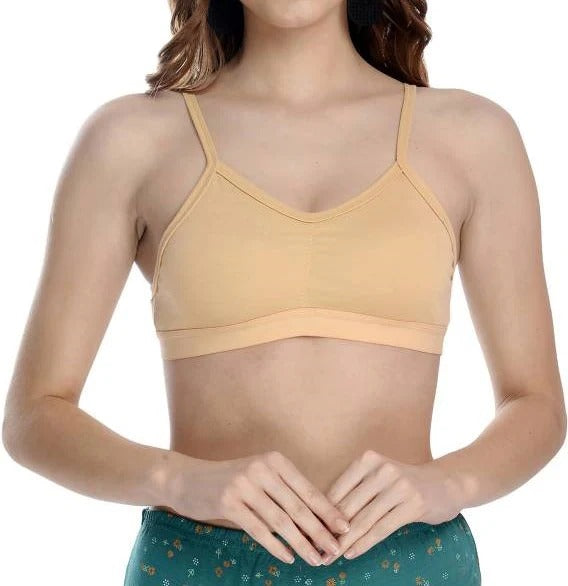 Catnight Cotton Non-Padded Wireless Cami Teenage Bra – Soft, Simple & Comfortable
