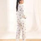 Silk Pajama Suit - Floral Haze
