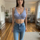 CatNight blue Unique design bra