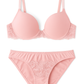 Luxury Lace Lingerie Set – Padded Bra & Panty | Comfortable & Elegant Design