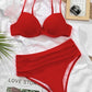 Gloria Red Luxury Push Up Bikini Set