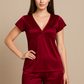 This is a 2-piece women’s short nightwear set designed in luxurious satin fabric.