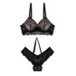 Black Storm Padded Bra and Panty Set