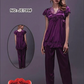 Two Hearts 100% Silk Pajama Suit