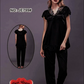 Two Hearts 100% Silk Pajama Suit