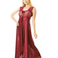 Elegant 1 Piece Cross Cut Long Nightie (011)