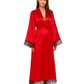 ✨ CatNight Luxury Lace Satin Robe – Elegance Redefined