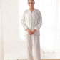 Linen Pajama Suit - SoftDot Sheer