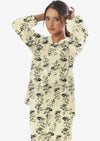 Linen Pajama Suit with Scrunchie - Cute Panda