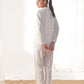 Linen Pajama Suit - SoftDot Sheer
