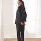 Linen Pajama Suit - Dot Drape