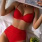 Gloria Red Luxury Push Up Bikini Set