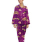 Linen Pajama Suit with Scrunchie - Teddy Dreamwear