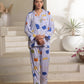 Linen Pajama Suit with Scrunchie - Happy Snooze