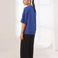 Drop Shoulder Graphic Tee - Go Easy Blue