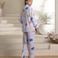 Linen Pajama Suit with Scrunchie - Happy Snooze