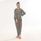 Mat Daisy Linen Pajama Suit with Scrunchie
