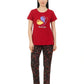 Cotton PJ Set - Crimson Flutter