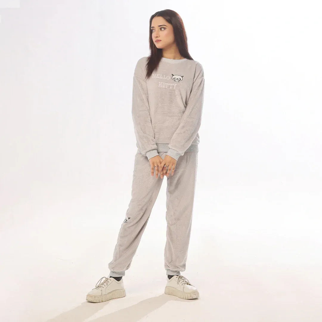 mini Panda Fleece Pajama Suit