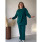 Rich Fleece Casual Drop Shoulder Tracksuit Suit With Bag